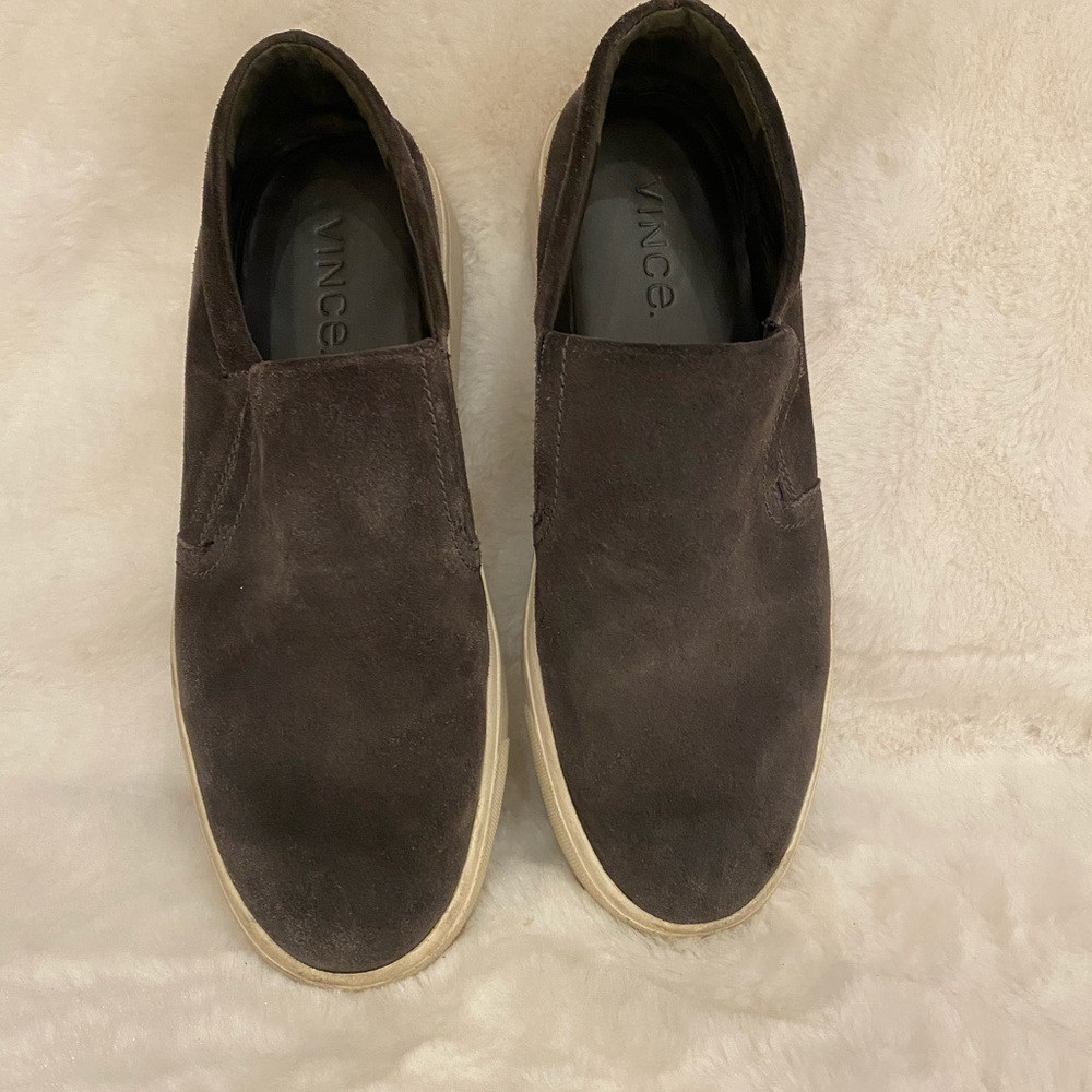 Vince grey suede